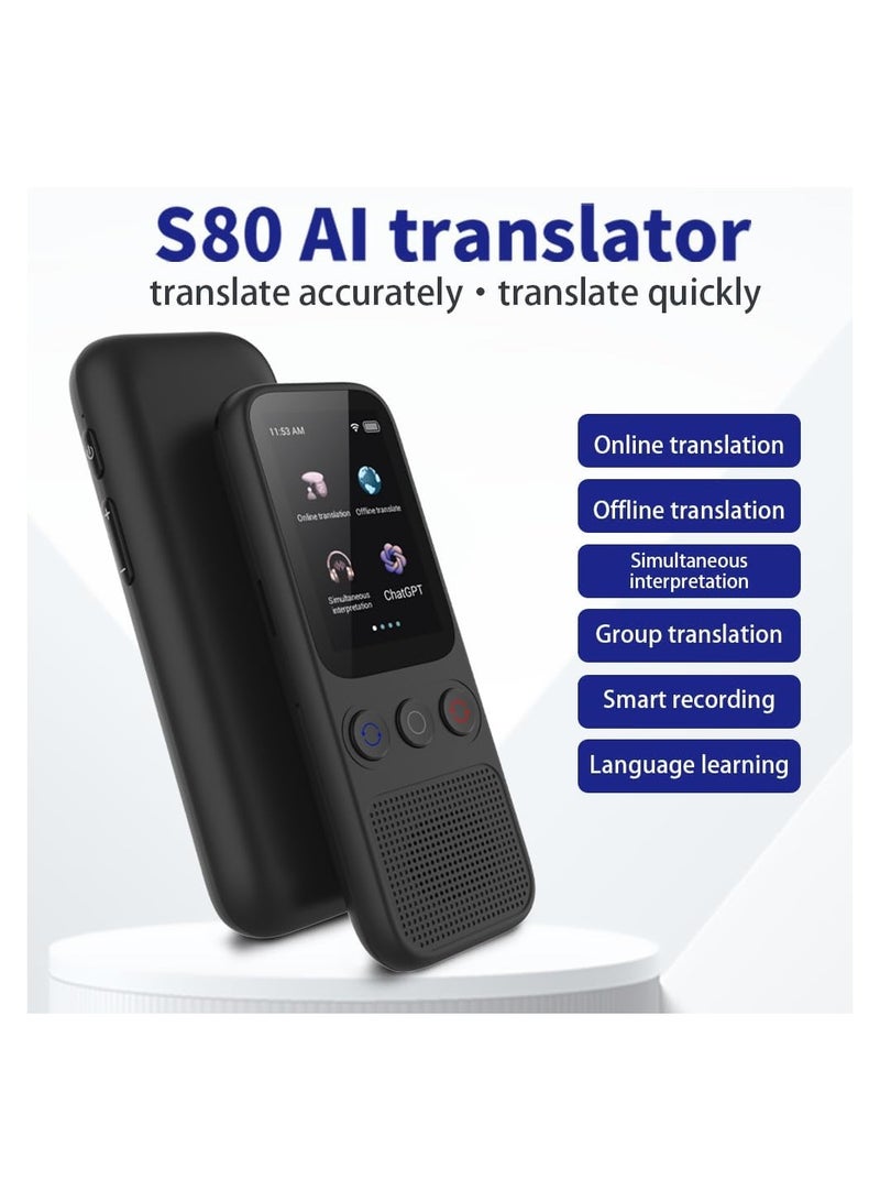 Generic Portable Two-Way Voice Translator Device with 138 Languages, Instant Offline Translation for Travel, Business, and Learning - Real-Time Language Support for Effortless Communication.  - Image 5