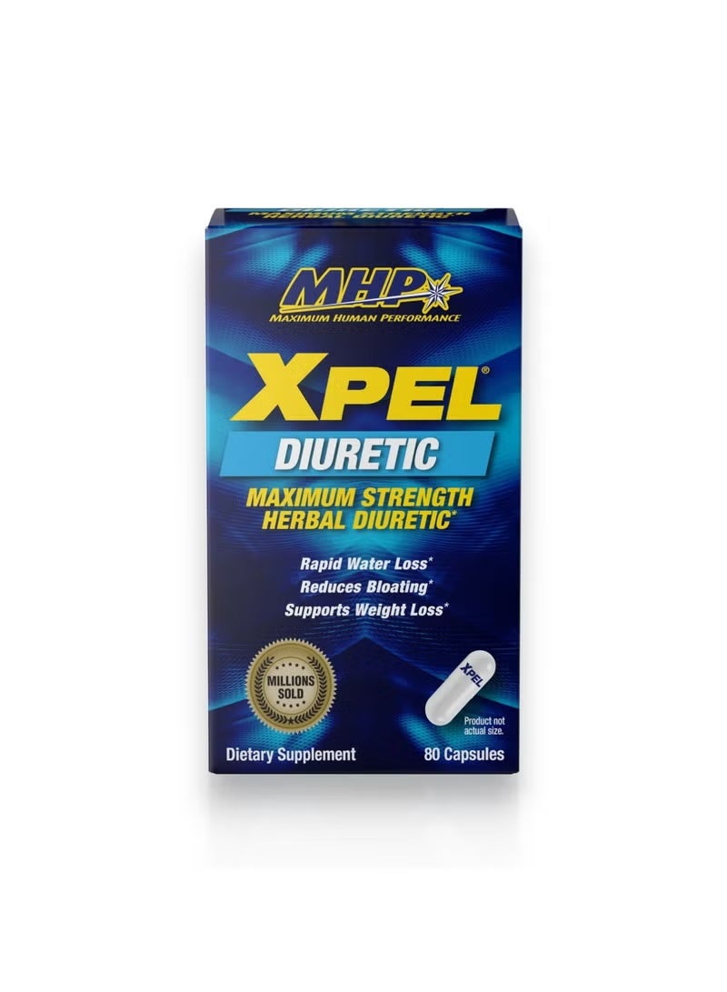 Maximum Human Performance Xpel Diuretic, 80 Capsules, 20 Servings - Image 1