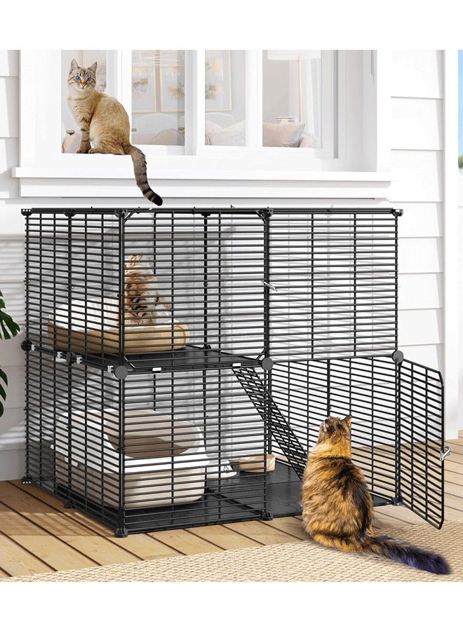 Generic Pet Playpen Tent Large Cats Exercise Pen Crate Cage Kennel Dog Foldable Fence Yard Barrier for Kitten Puppy Rabbit Small Animal Outdoor Indoor  - Image 1