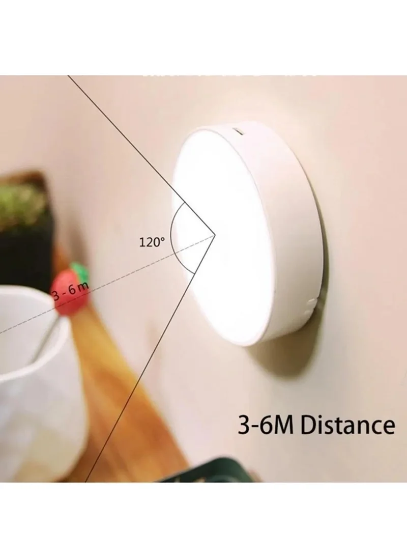 Masho Trend 4 Pieces Motion Sensor Rechargeable Spotlight Magnet LED 8.5 cm Sensor Lamp Sensor Lighting
