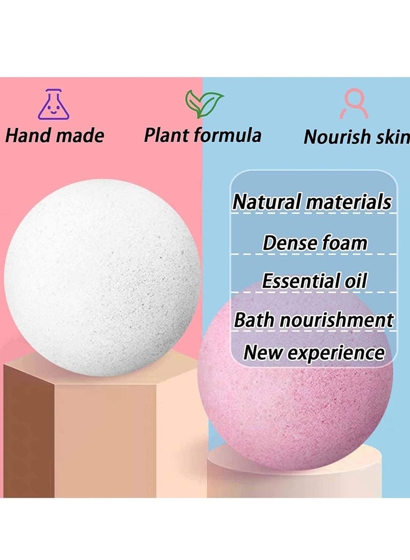 باث بومبز حمام القنابل هدية 6 حزمة حمام القنابل كبيرة العضوية والطبيعية زيت طبيعي اليدوية حمام القنابل طقم هدايا ترطيب الجلد الجاف حمام القنابل - Image 3