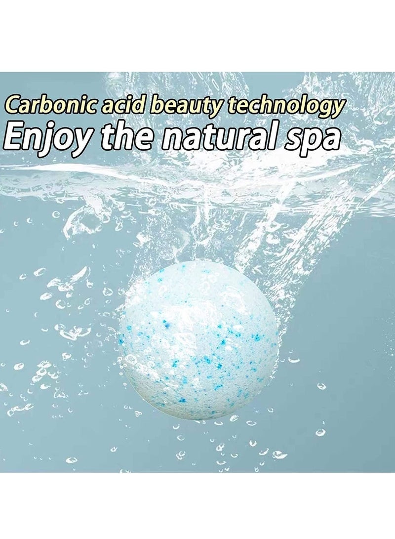 باث بومبز حمام القنابل هدية 6 حزمة حمام القنابل كبيرة العضوية والطبيعية زيت طبيعي اليدوية حمام القنابل طقم هدايا ترطيب الجلد الجاف حمام القنابل - Image 4