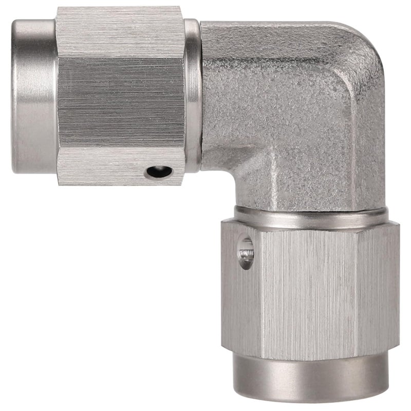 Podavelle 3AN Female to 3AN Female 90 Degree Swivel Stainless Steel Coupler Connector Fitting Adapter - Image 2