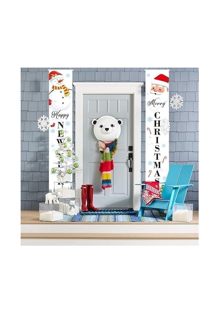 ARS Merry Christmas Banners, Happy New Year Porch Sign for Holiday Decoration - Image 4