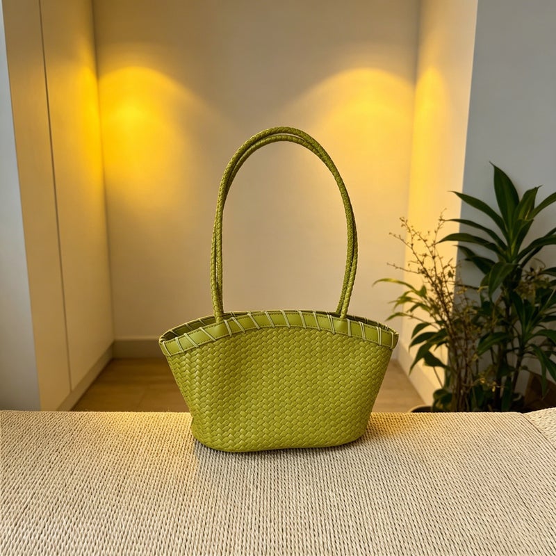 Summer Korean Style Woven Tote Bag - Image 3