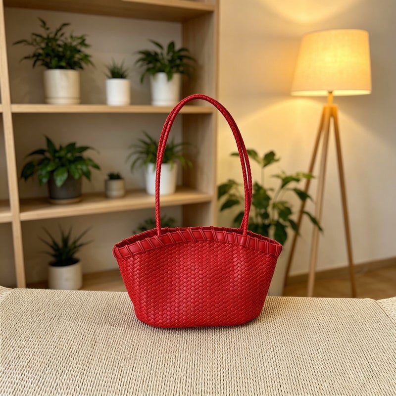 Summer Korean Style Woven Tote Bag - Image 5