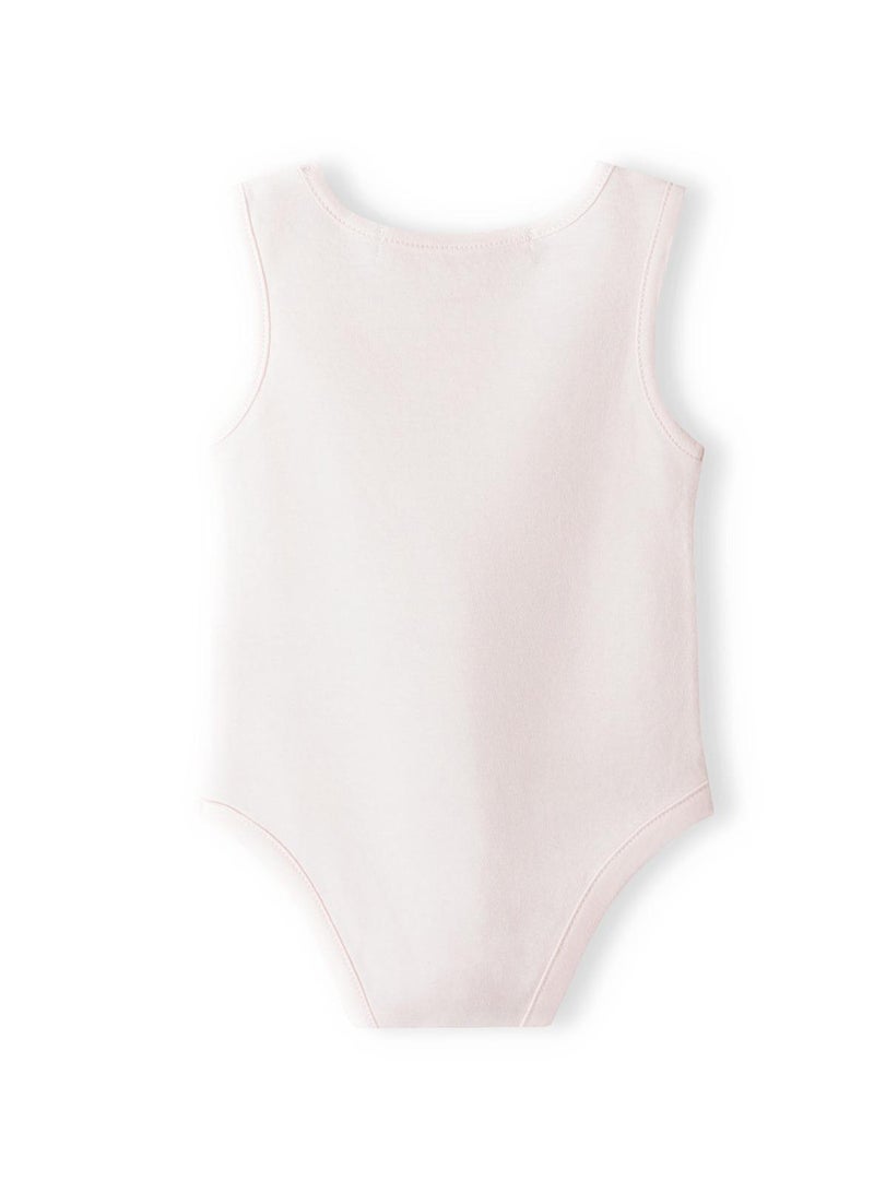 مينوتي طقم باديهات بناتي ٣ قطع بدون أكمام ونقشات ناعمة - Image 5