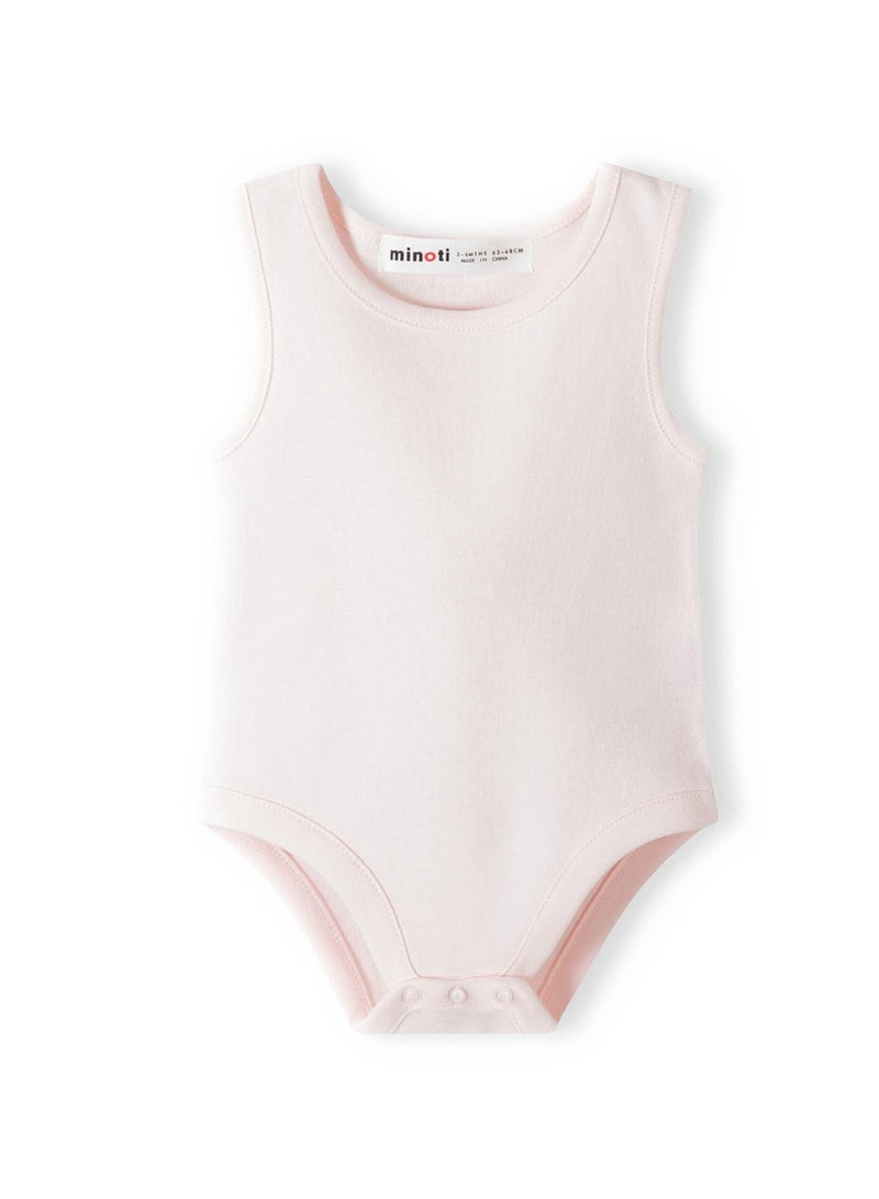 مينوتي طقم باديهات بناتي ٣ قطع بدون أكمام ونقشات ناعمة - Image 4