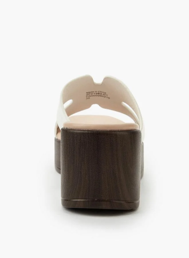 Surestep WHITE Women Slip-On Sandals for Women | Best Price UAE