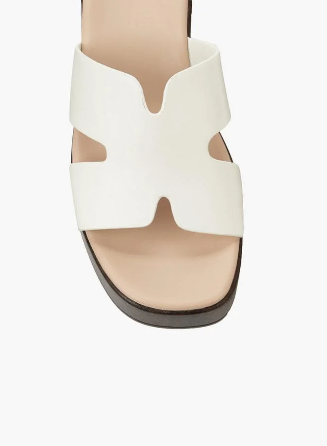Surestep WHITE Women Slip-On Sandals for Women | Best Price UAE