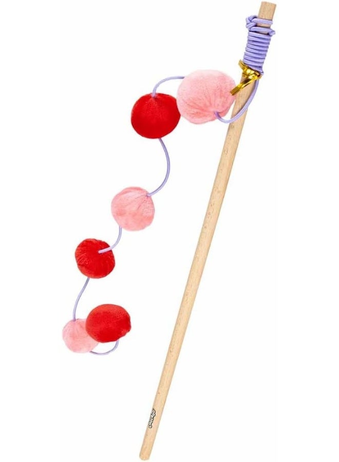 Ebi Coockoo Jolly Jumper Cat Wand 40x4x4cm - 40cm Red/Pink