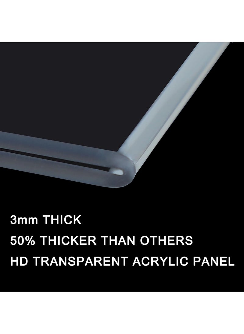 Generic - A4 Acrylic Sign Holder, 5pack L-Shape A4 Perspex Display Stand, Clear Poster Menu Holders for Office School Shop Restaurant - Image 1