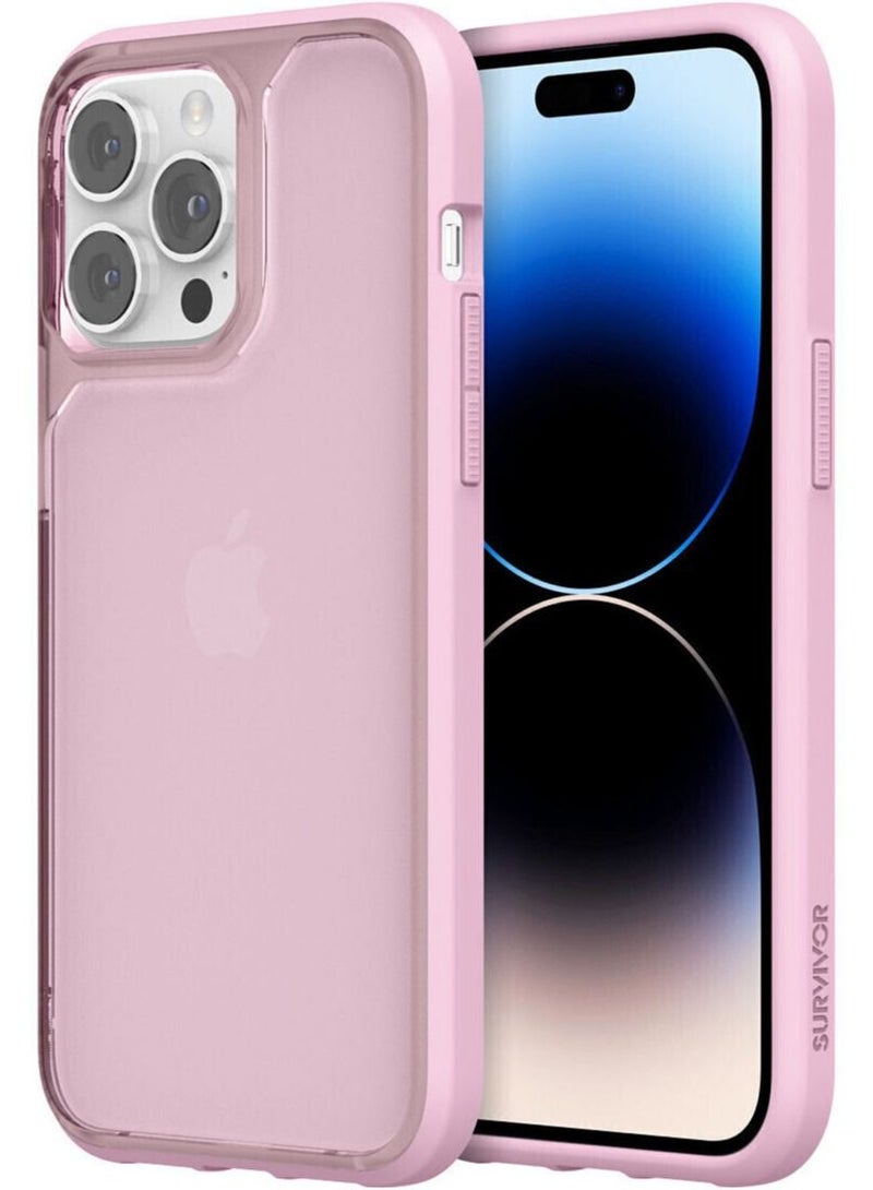 Griffin غطاء حماية Survivor Strong لجهاز iPhone 14 Pro Max - وردي - Image 1