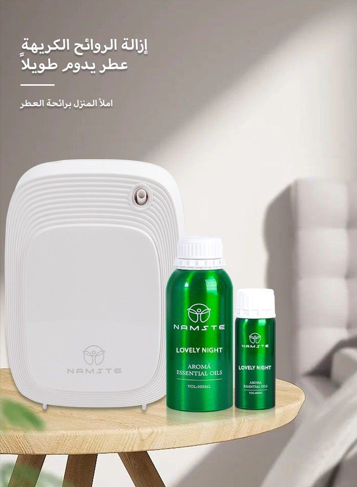 ناماستي زيوت عطرية أساسية لموزعات الروائح العطرية، رائحة عطرية تدوم طويلاً، 500 مل - ليلة جميلة - Image 4