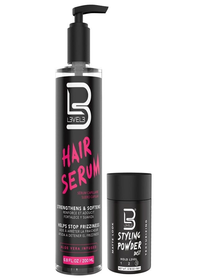 L3 Level 3 Hair Serum - Repairs your Damaged Hair - Softens and Smoothing - Level Three Hair Smoothing Serum - Reduces Frizziness (Sample Powder Included) - Image 1