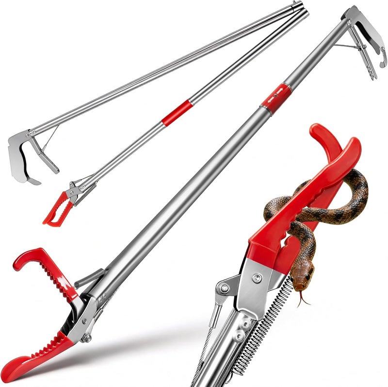 Loyala 60" Snake Grabber Tool Snake Tongs Snake Catcher Stainless Steel - Image 1