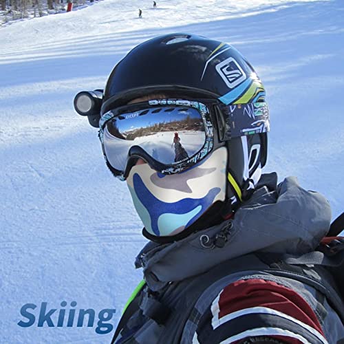 YESLIFE Blue Camouflage Balaclava Ski Mask for Men and Women, Winter Face Mask, Shiesty for Skiing, Snowboarding & Motorcycle - Image 2