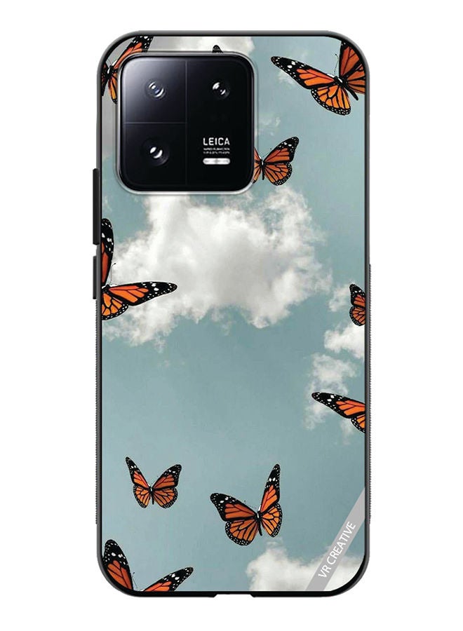 VR CREATIVE Protective Case Cover For Xiaomi 13 Butterfly Design Multicolour - Image 1