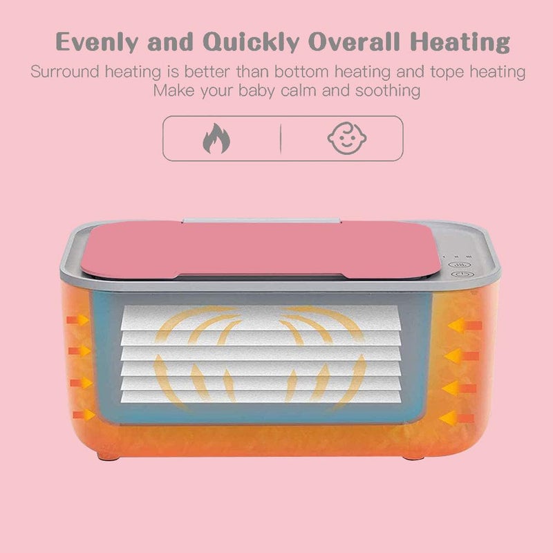 DAKONG Baby Wipe Warmer and Baby Wet Wipes Dispenser Touch Button Temperature Control with 3 Heating Modes Large Capacity Diaper Wipe Warmer - Image 3