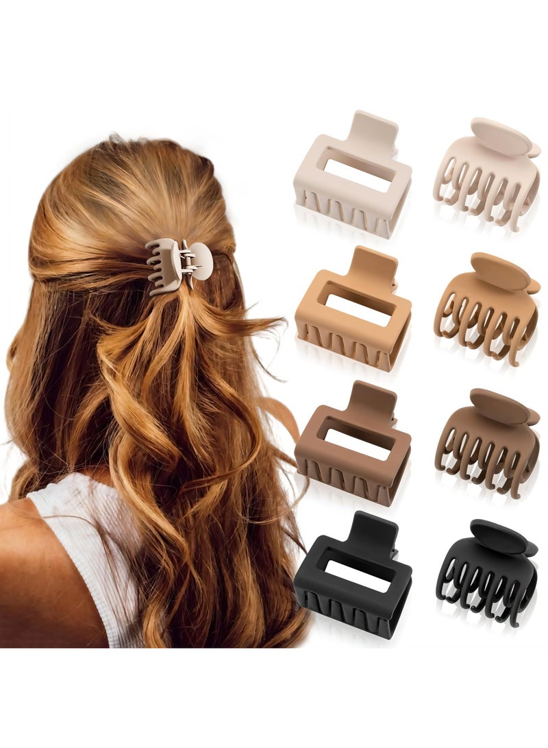 مجموعة مشابك شعر 8 قطع للنساء - مشابك كبيرة غير قابلة للانزلاق للشعر الكثيف، ملحقات شعر قوية الثبات للفتيات، بارِتات متينة - Image 1