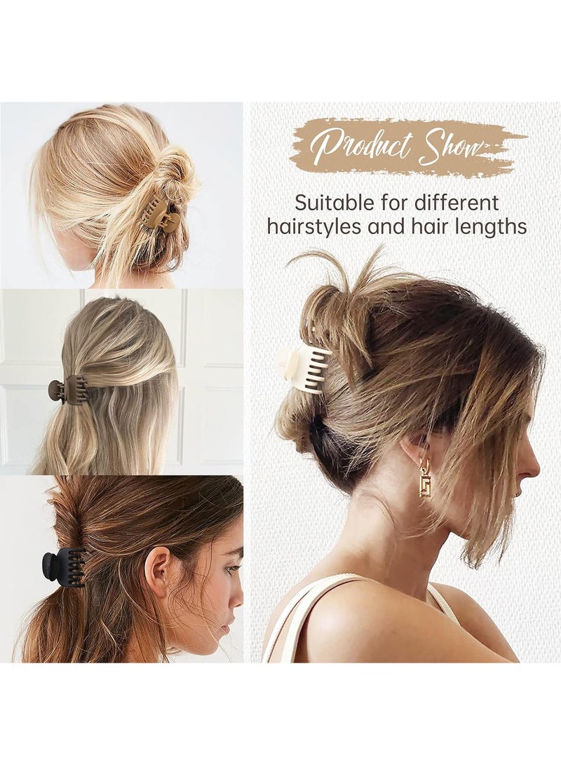 مجموعة مشابك شعر 8 قطع للنساء - مشابك كبيرة غير قابلة للانزلاق للشعر الكثيف، ملحقات شعر قوية الثبات للفتيات، بارِتات متينة - Image 3