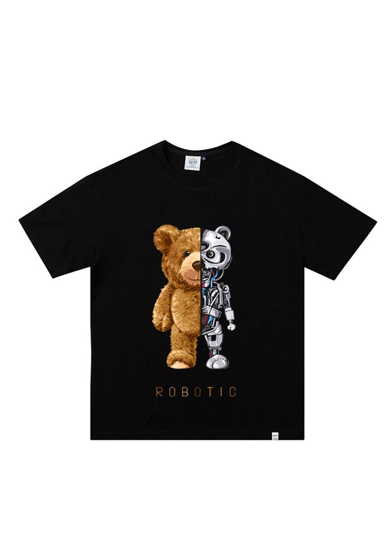 Short-sleeved T-shirt for boys summer trend versatile T-shirt trendy brand cotton casual short-sleeved top  - Image 1