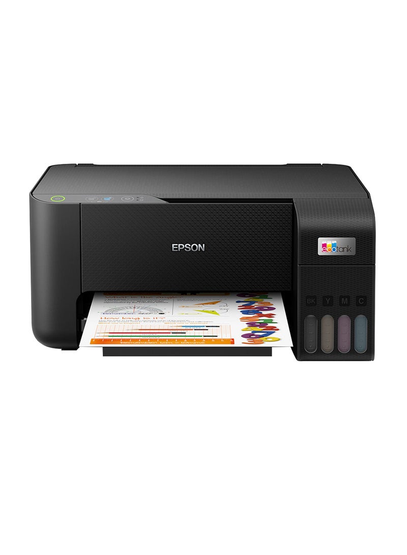 إبسون ايكو تانك L3210 Home Ink Tank Printer A4، ملونة، طابعة 3 في 1، أسود، صغير الحجم - Image 1