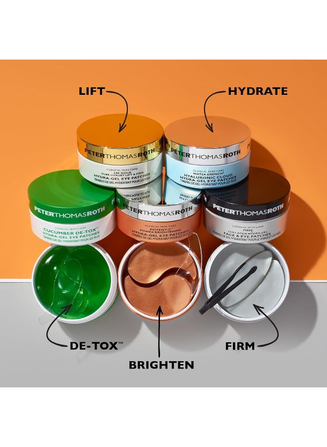 بيتر توماس روث قطعة قماش للعين مطلية بالذهب عيار 24 قيراط من جل هيدرا لرفع وشد العيون بيتر ثوماس روث عبوة 60 عادي - Image 5