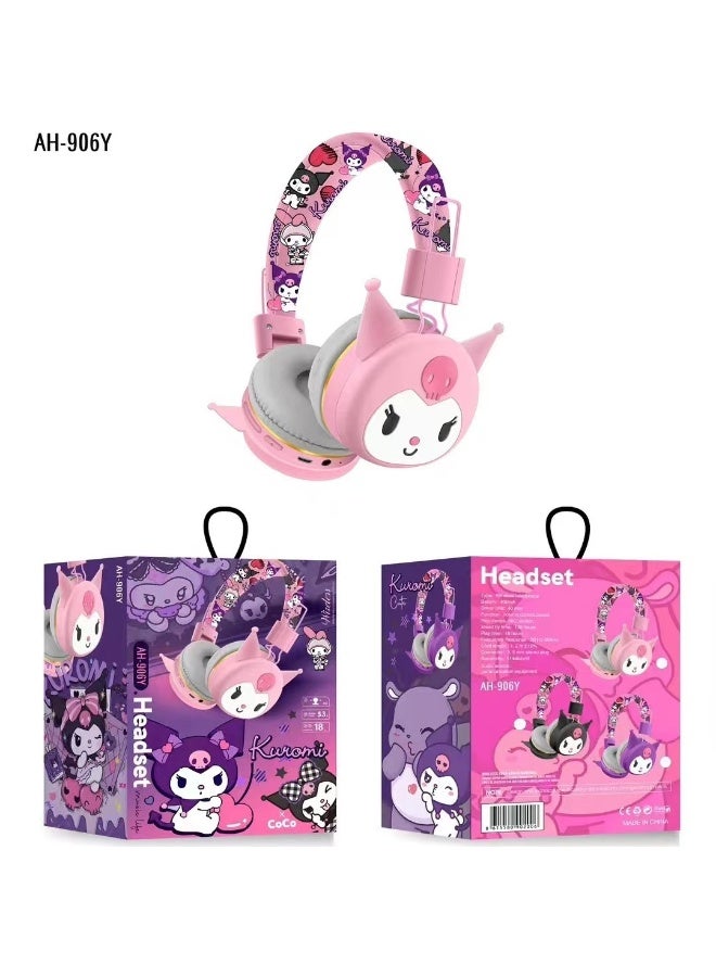 عام سماعة بلوتوث لاسلكية فوق الأذن سماعة ألعاب قابلة للطي تدعم الكمبيوتر الهاتف المحمول الموسيقى سماعة ستيريو - Image 1