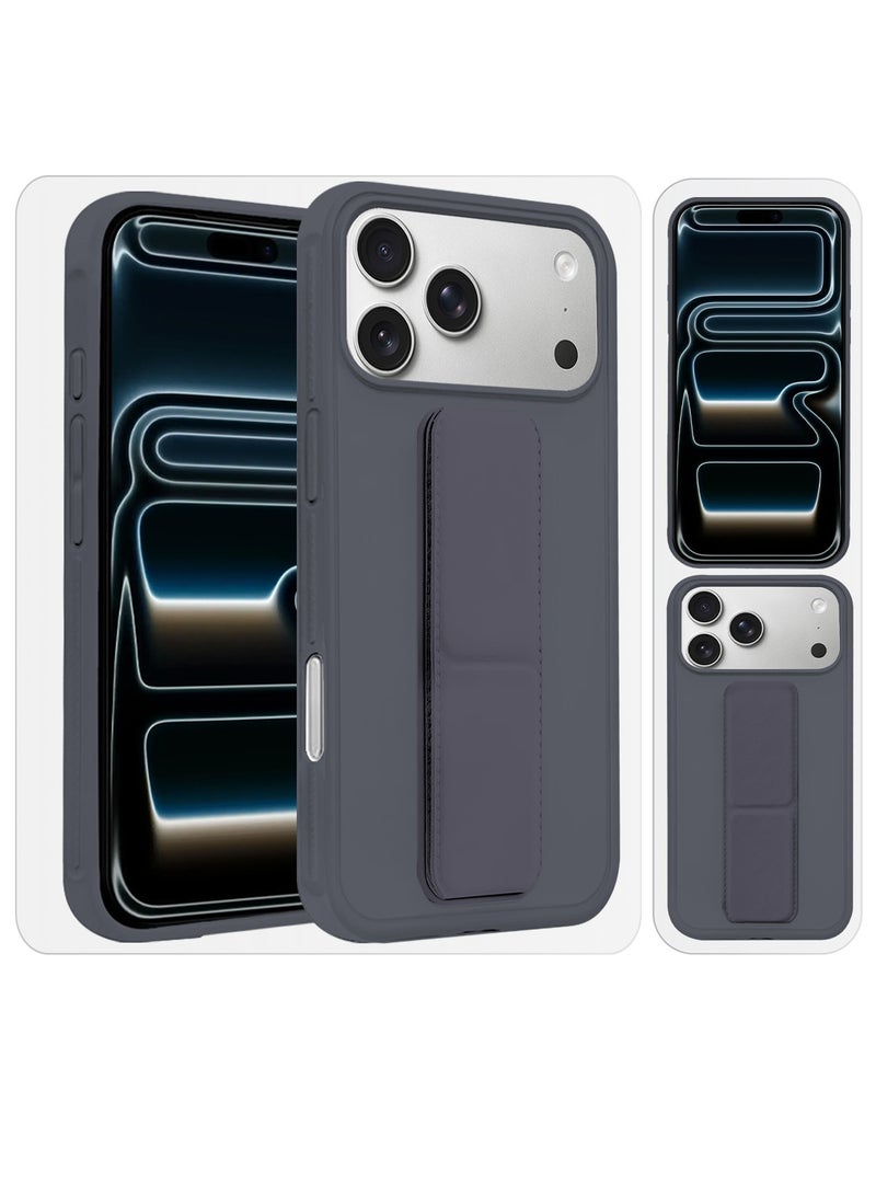 Premium PU Leather Case for iPhone 17 Pro with Stand Function Shockproof and Anti Scratch Finger Grip - Image 5