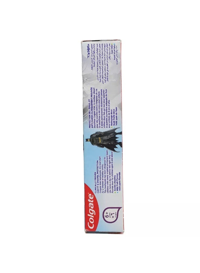 Colgate Anticavity Strong Teeth Mild Fruit Flavour Kids Toothpaste Batman- 50ml - Image 4