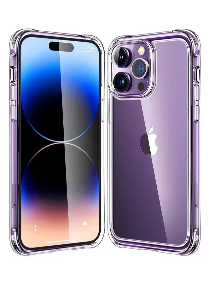 Zaboon iPhone 14 Pro Max Case 6.7 Inch Ultra Slim Soft TPU Material with 4 Corners Bumper, Shockproof Protection Anti-Scratch Anti-Drop Clear Cover - Image 1