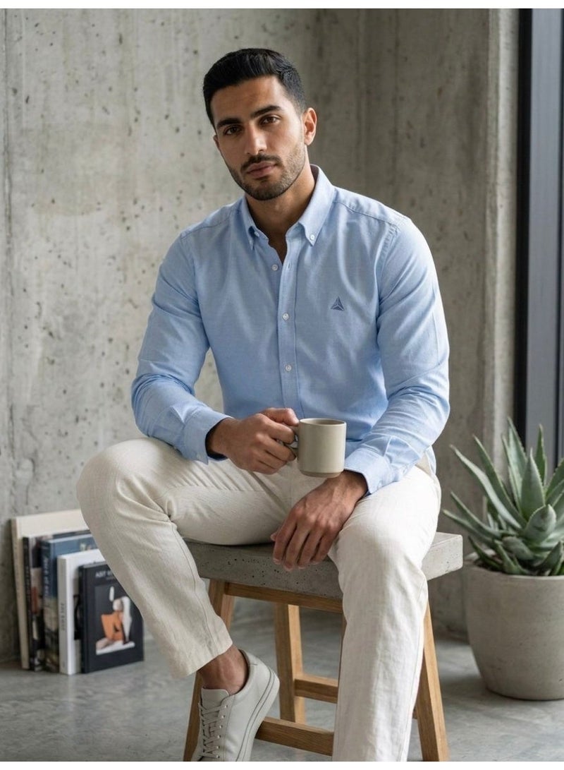 Hikes Men’s Premium Cotton Shirt ,Soft Breathable Fabric, Classic Button-Down Modern Fit Casual & Smart Wear - Image 3