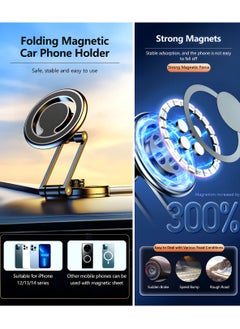 HM2A Magnetic Car Phone Holder Fits  Iphone And Most Other Mobiles Like Samsung etc.  - Image 3