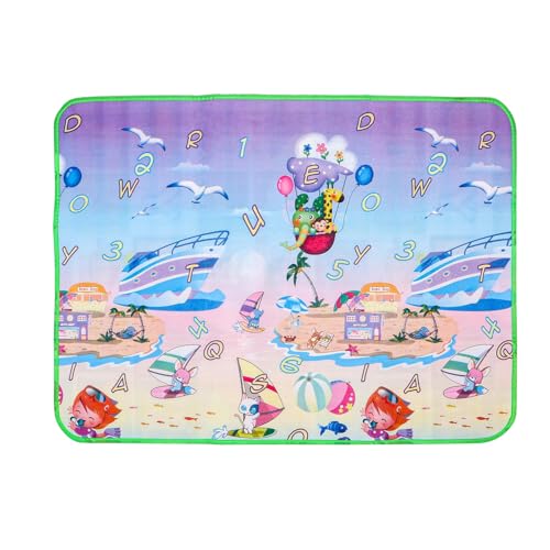LAKFLY Soft Baby Mat | Baby Play Mat | Perfect New Born Baby Gift | Ideal Play Mat for Babies | Baby Floor Mat for Crawling, Playing, and Sleeping | Baby Essentials for 0-6 Months - Image 3