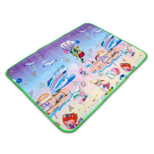 LAKFLY Soft Baby Mat | Baby Play Mat | Perfect New Born Baby Gift | Ideal Play Mat for Babies | Baby Floor Mat for Crawling, Playing, and Sleeping | Baby Essentials for 0-6 Months - Image 1
