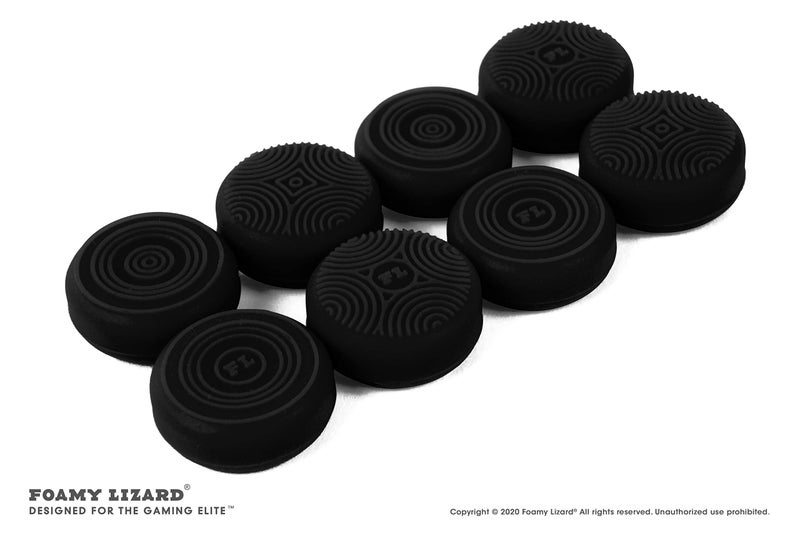 Foamy Lizard Elite Series 2 Studded Grip Skin for Xbox One Elite Series 2 Controller (NOT for Series X/S/Elite 1) by Foamy Lizard - Sweat Free Silicone w/Flat Top Anti-Slip Studs + 8 QSX-Elite Thumb Grips (Black) - Image 5