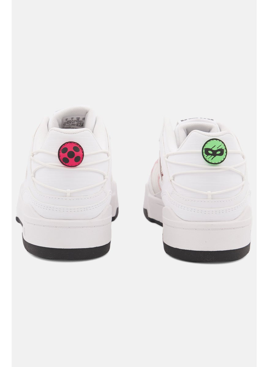 Puma x Miraculous - Kids Boy Slipstream Miraculous Lace Up Sports Shoes, White Combo - Image 1