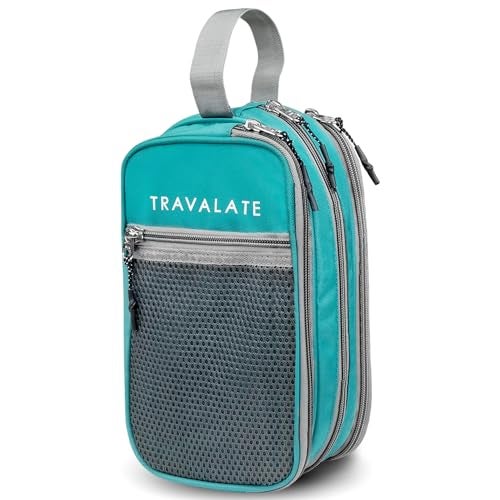 TRAVALATE Polyester Travel Solid 11 Cms Cosmetic Pouch (L_ABParent_Ocean Blue) - Image 1