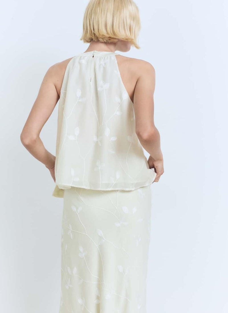 MANGO Halter-Neck Top With Knot Detail  - Image 2
