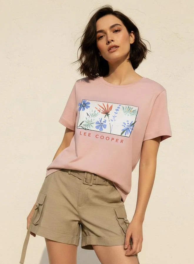 Lee Cooper Lee Cooper Relaxed Fit Cotton T-shirt with Print