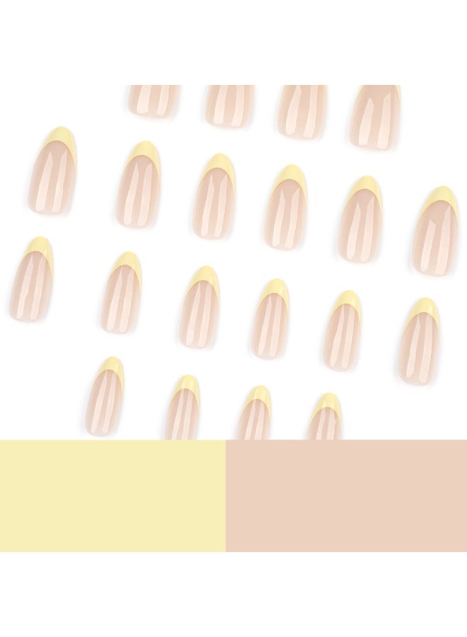 Kanza 24Pcs Press on Nails, False Nails, Fake Nails Set for Women Girls Nail Art Accessories, Press On Nail with Glue Stickers for Easy Apply, Stick On Fingernails Set - Image 3