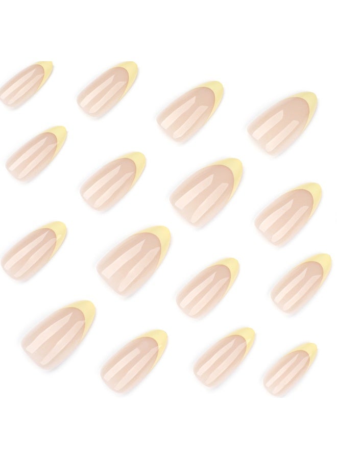 Kanza 24Pcs Press on Nails, False Nails, Fake Nails Set for Women Girls Nail Art Accessories, Press On Nail with Glue Stickers for Easy Apply, Stick On Fingernails Set - Image 4