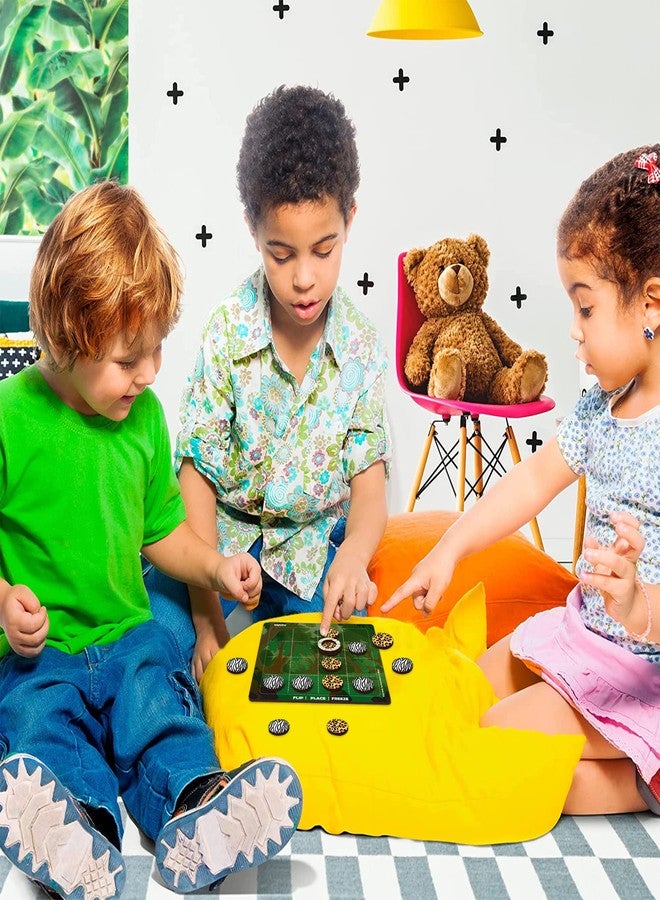 ويبي لعبة لوحية خشبية للأطفال من ويبي، لعبة إكس أو (تيك تاك تو) للأطفال - Image 4