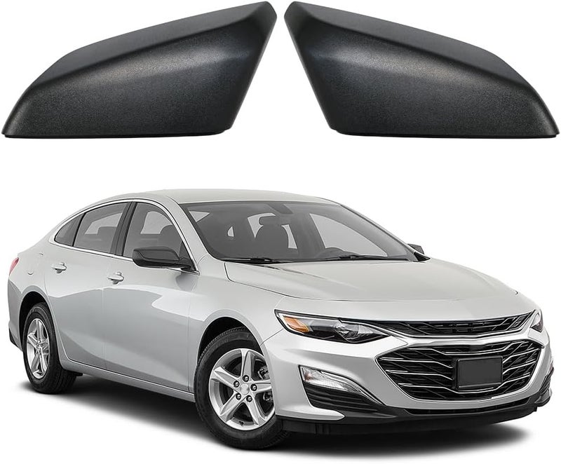 DIMEANI Side Mirror Cover for Chevrolet Malibu 2016-2025 - Matte Black - Image 1