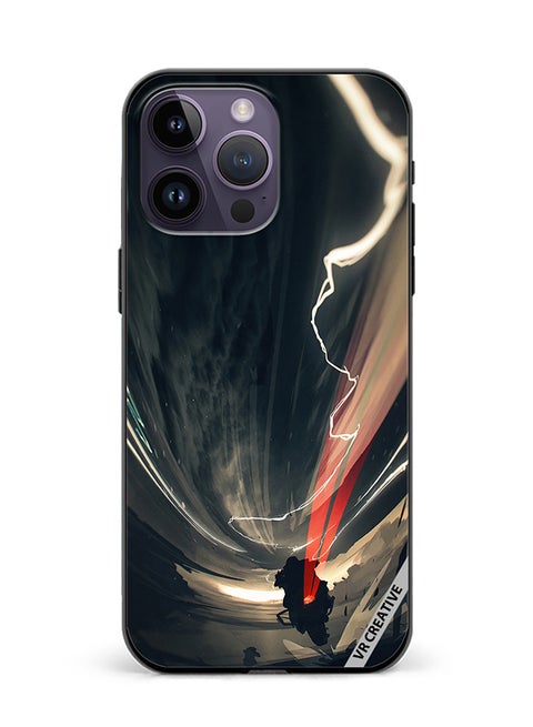 Protective Case Cover For Apple iPhone 15 Pro Max Abstract Design Multicolour