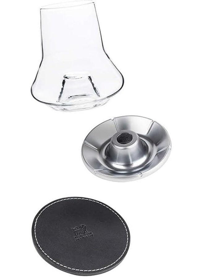 Peugeot - Les Impitoyables Set - Connoisseurs Whiskey Tasting Set with Glass, Chilling Base and Coaster - 38cl / 13oz - Image 2