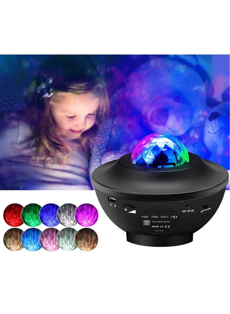 ضوء جهاز عرض مليء بالنجوم، نجمة دوارة، نجمة جهاز عرض السماء والمحيط LED | 21 وضعًا فريدًا | بعيد - Image 3