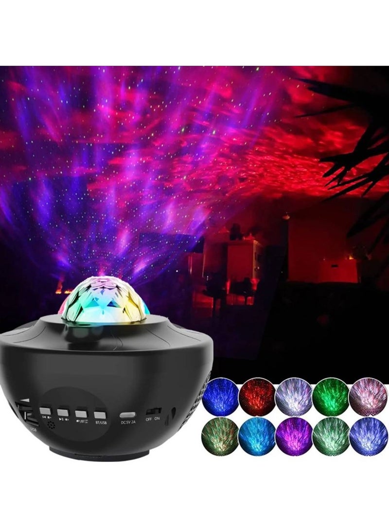 ضوء جهاز عرض مليء بالنجوم، نجمة دوارة، نجمة جهاز عرض السماء والمحيط LED | 21 وضعًا فريدًا | بعيد - Image 5