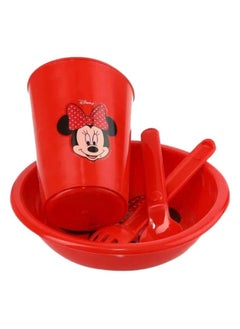 Generic Plastic Kids Tableware Set 4 Pieces - Random Design and Color, Color May Vary  - Image 3